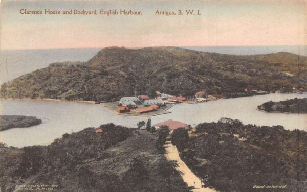 Antigua British West Indies BWI Clarence House Dockyard Harbour PC AA98842