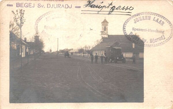 Begej Sveti Durad Zitizte Serbia Street Scene Real Photo Postcard AA98844