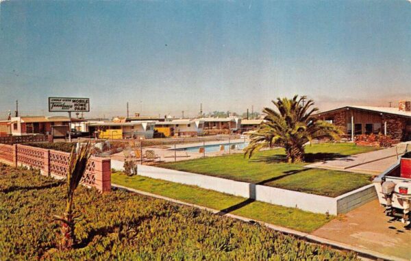 Chula Vista California Travelodge Mobile Home Park Vintage Postcard AA98912