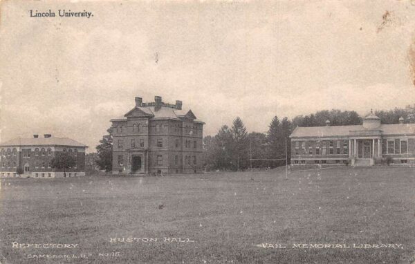 Oxford Pennsylvania Lincoln University Huston Hall Vail Library Postcard AA99338