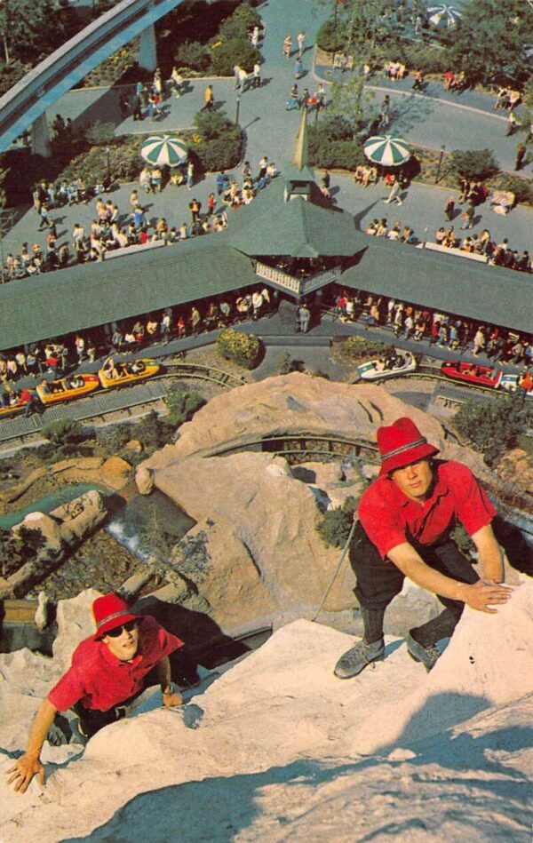 Disneyland Tomorrowland Matterhorn Mountain Climbers Vintage Postcard AA99344